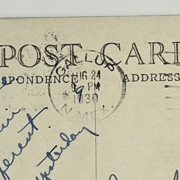 1930 RPPC Native American Indian Laguna Pueblo NM Franklin 1c Stamp Postcard Per - Picture 4 of 5